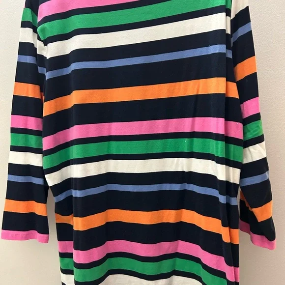 Chaps Colorful Striped Top - Picture 2 of 3